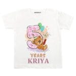 5 Years Teddy Theme TEES