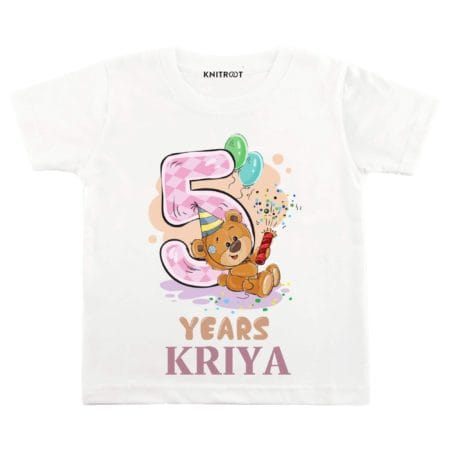 5 Years Teddy Theme TEES