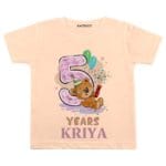 5 Years Teddy Theme TEES