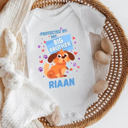 Protected By My Big Brother Baby Outfit