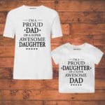 printed t shirts for dad and son