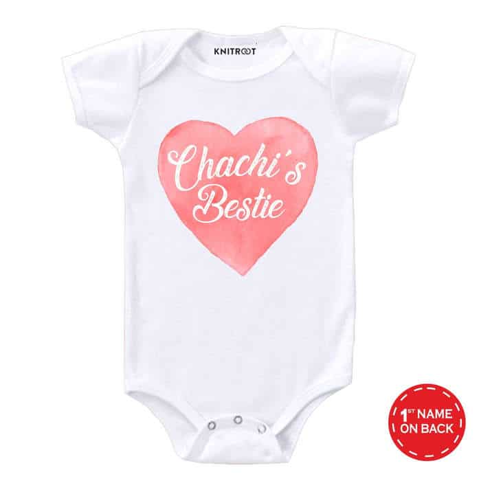 Chachi's Bestie Heart Design Onesie