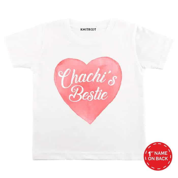 Chachi's Bestie Heart Design T-shirt