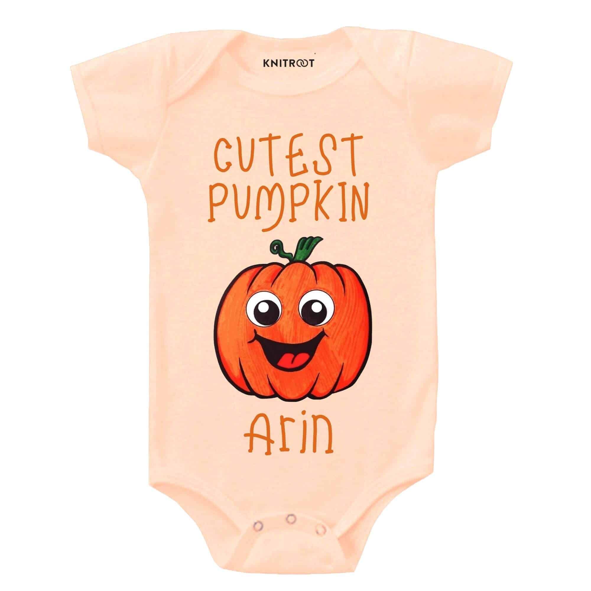 Cutest Pumpkin Onesie (Peach)