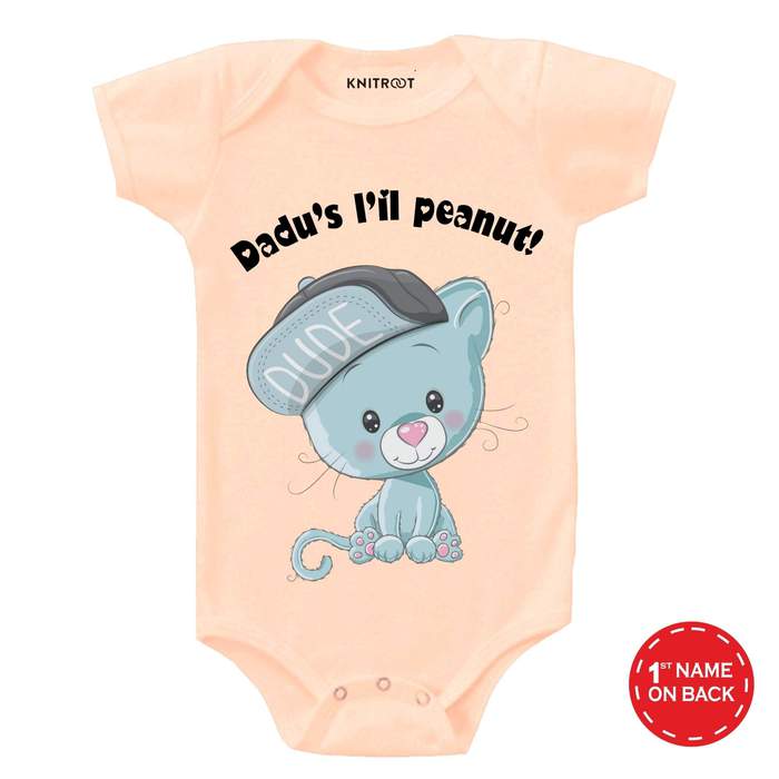 Dadu's L'il Peanut! Onesie (Peach)