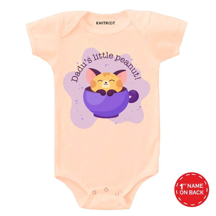 Dadu's Little Peanut! Onesie (Peach)