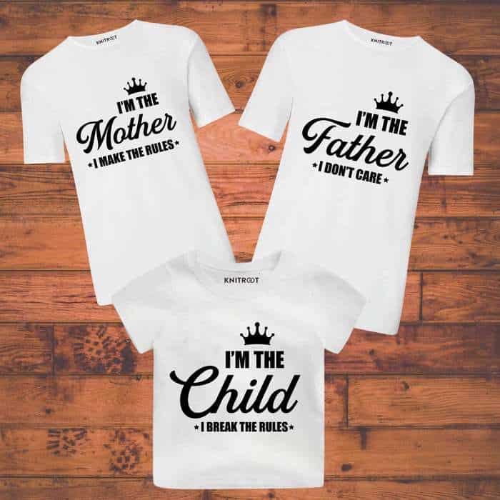Family Rule Combo father mother daughter combo dresses