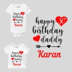 Happy 30th Birthday Daddy Baby Wear