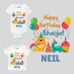 Happy Birthday Bhaiya Baby Wear