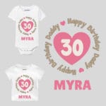 Happy Birthday Daddy 30 Baby Wear