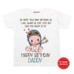 Happy Birthday Daddy Flying Boy Baby Wear