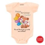 Happy Birthday Daddy Fox Baby Wear