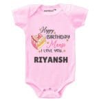 Happy Birthday Maasi I Love You Baby Wear