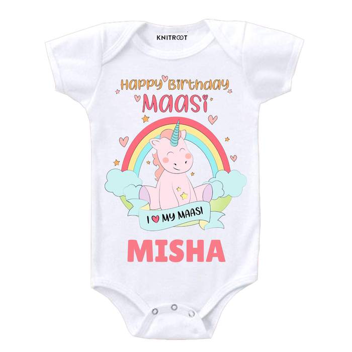 Happy Birthday Maasi Onesie
