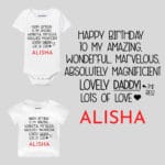 Happy Birthday to My The Best Daddy Baby Wear