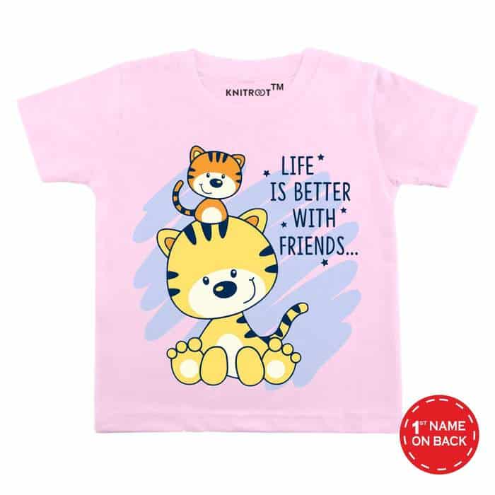 Life Is Better With Friends... T-shirt (Pink)