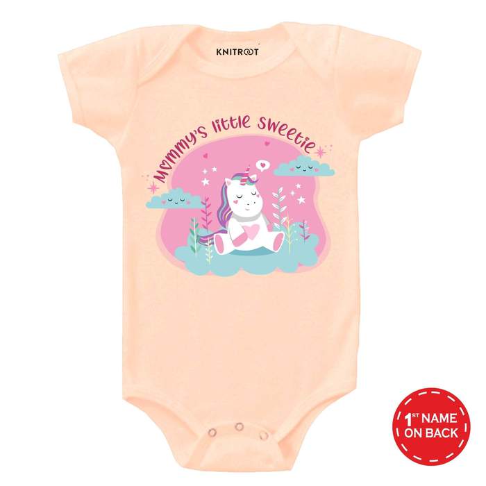 Mummy Little Sweetie Onesie (Peach)