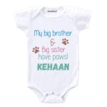 My Big Brother & Big Sister Have Paws! Baby Outfit