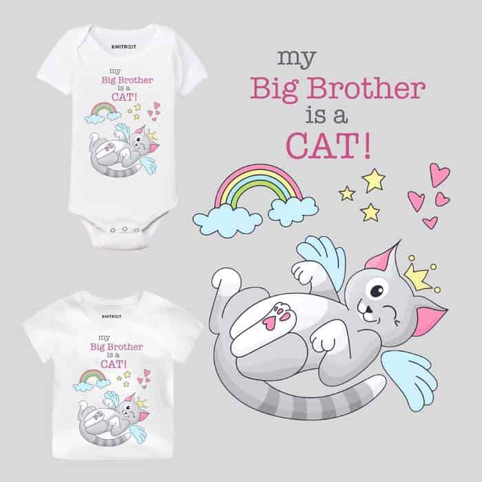 My Big Brother Is Cat Baby Clothes