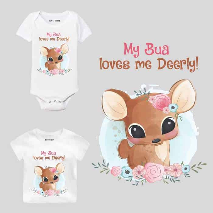 My Bua Loves Me Deerly! Baby Outfit