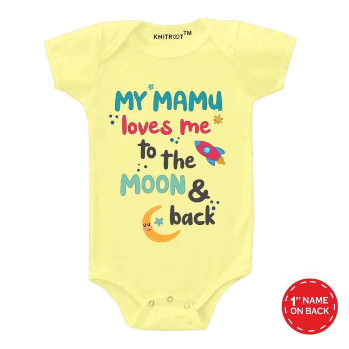 My Mamu Loves Me To The Moon & Back Onesie (Yellow)