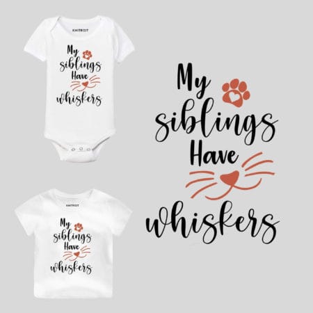 My Siblings Have Whiskers Baby Outfit