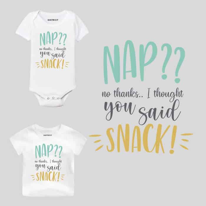 NAP I Thought You Said Snack! Baby Clothes