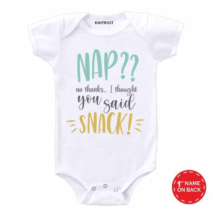 NAP I Thought You Said Snack! Onesie