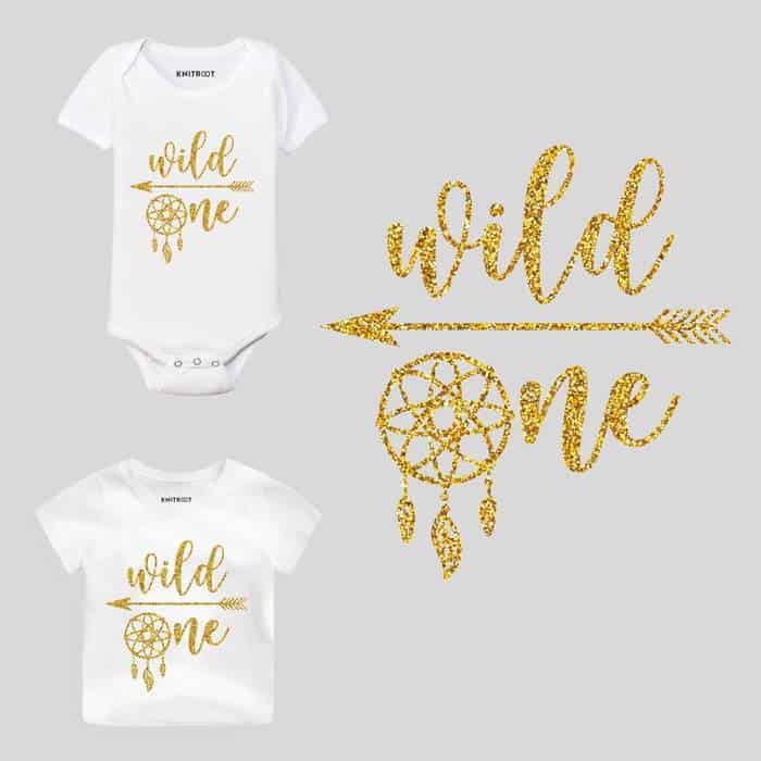 One Wild Glitter Design Baby Wear baby's first birthday gift ideas