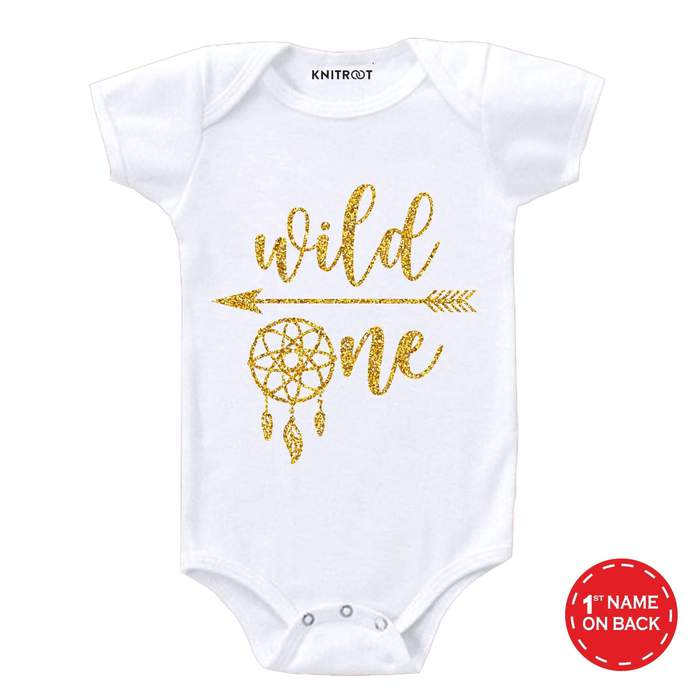 One Wild Glitter Design Onesie