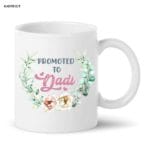 Promoted To Dadi Flower Design Mug