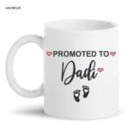 Promoted To Dadi Flower Design Mug