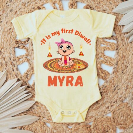It's My First Diwali Baby Outfit