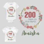 200 Days on this Earth Baby Wear