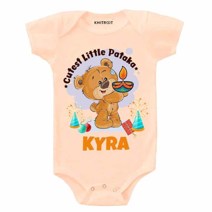 Cutest Little Pataka Onesie (Peach)