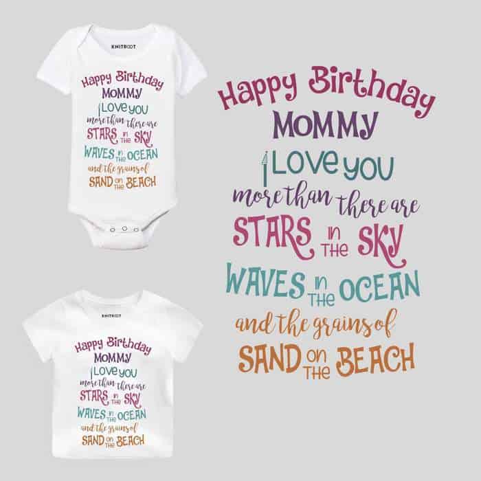 happy birthday mummy baby outfit