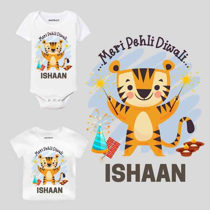 Meri Pehli Diwali Baby Wear dress for diwali