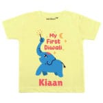 My First Diwali Blue Elephant Baby Wear