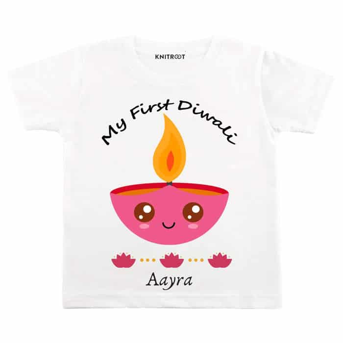 My First Diwali Diya T-shirt