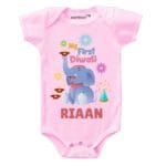 My First Diwali Elephant Baby Wear