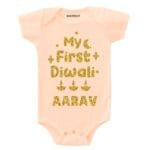 My First Diwali Glitter Theme Baby Wear