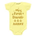 My First Diwali Glitter Theme Baby Wear