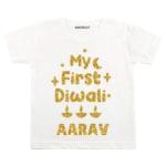 My First Diwali Glitter Theme Baby Wear