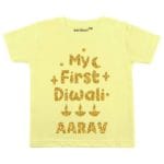 My First Diwali Glitter Theme Baby Wear