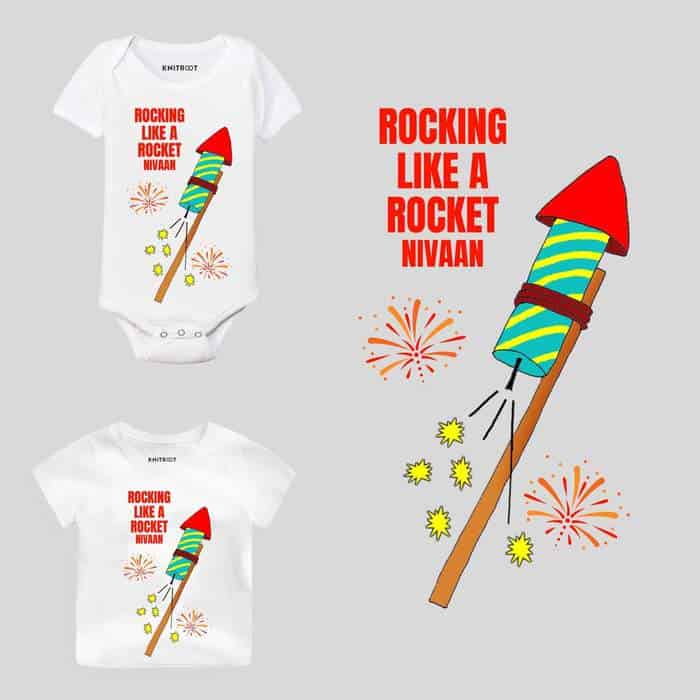 Rocking Like A Rocket Baby Wear diwali baby clothes