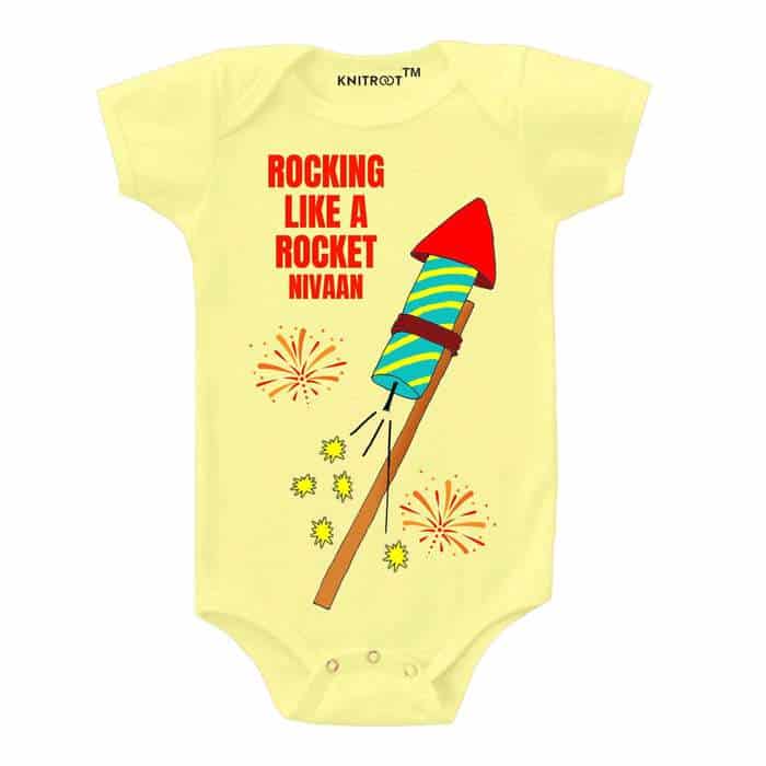 Rocking Like A Rocket Onesie (Yellow)