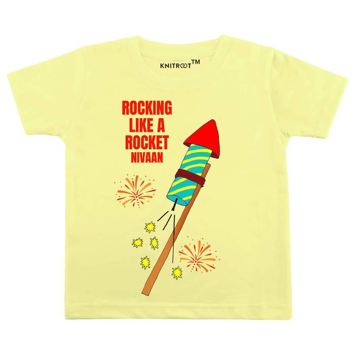 Rocking Like A Rocket T-shirt (Yellow)
