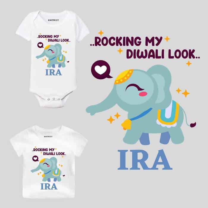 Rocking My Diwali Look Baby Wear best dress for diwali