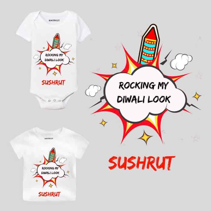 Roocking My Diwali Look Baby Wear diwali kids wear