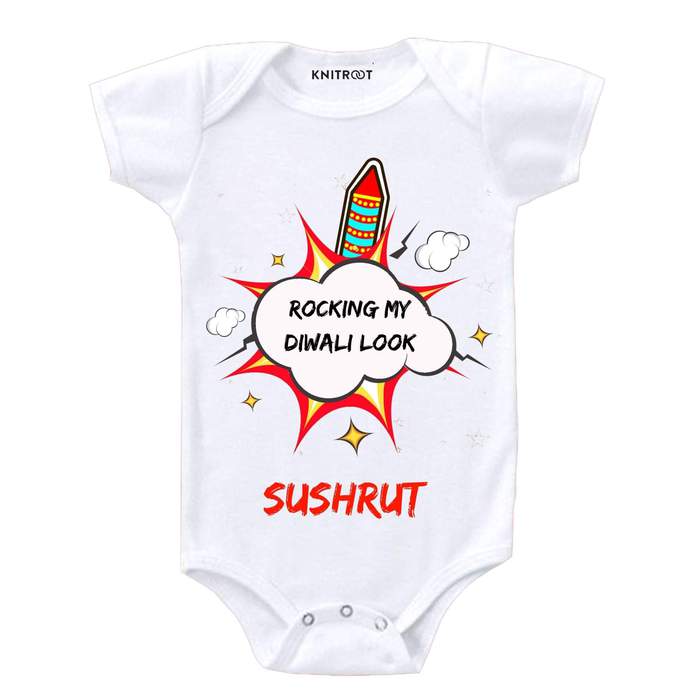 Roocking My Diwali Look Onesie